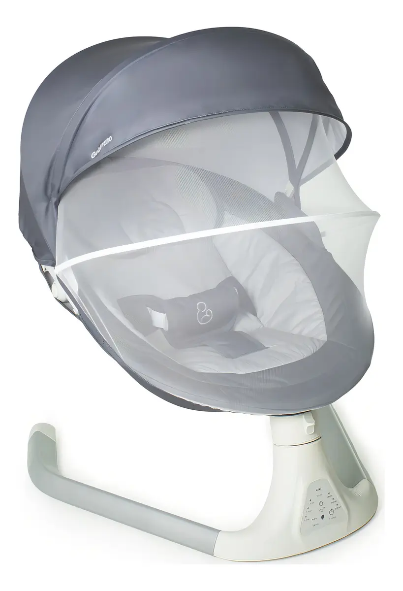 Cadeira de Balanço Galzerano Encanto Gray 3 Velocidades Bivolt