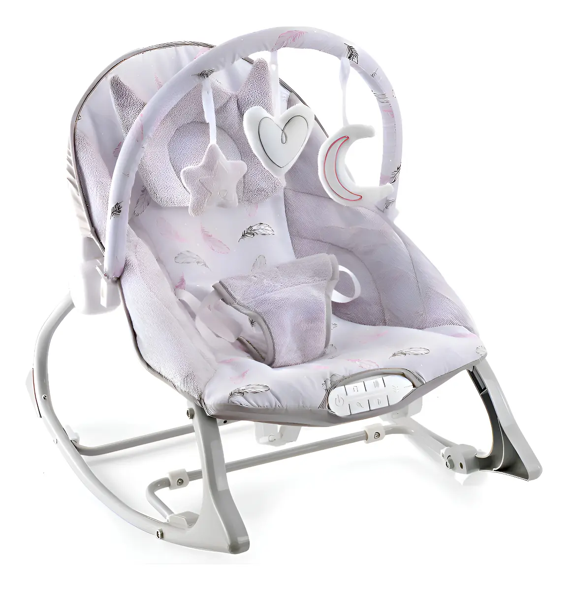 Cadeira de Descanso Bebê Musical Funtime Belle Cinza Maxi Baby